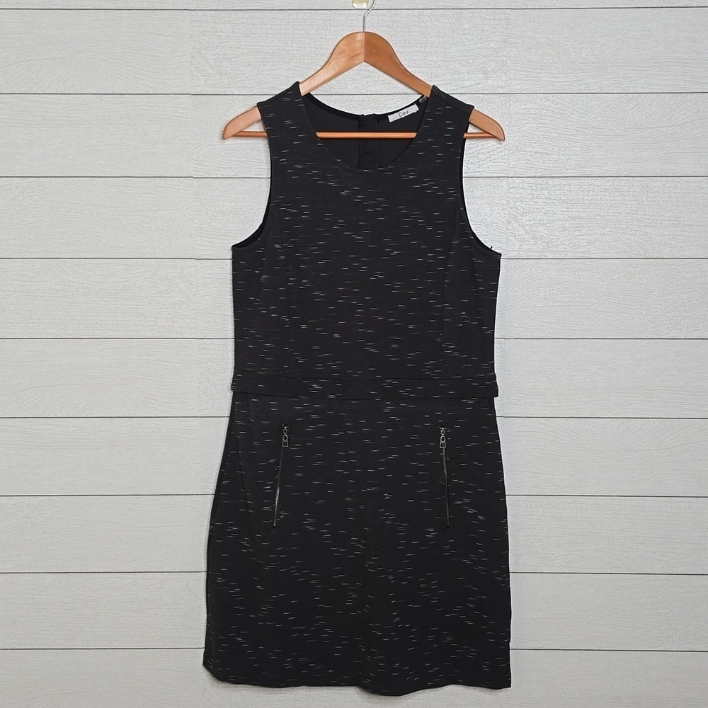 Dex Charcoal Patterned Midi Dress